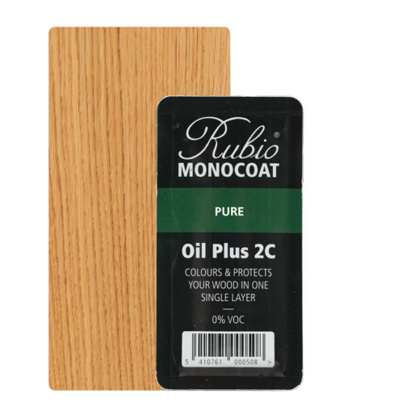 Rubio monocoat Pure kleur overzettreden.